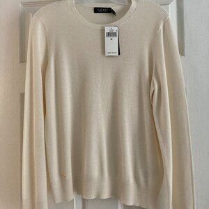 NEW Ralph Lauren Beige Sweater L